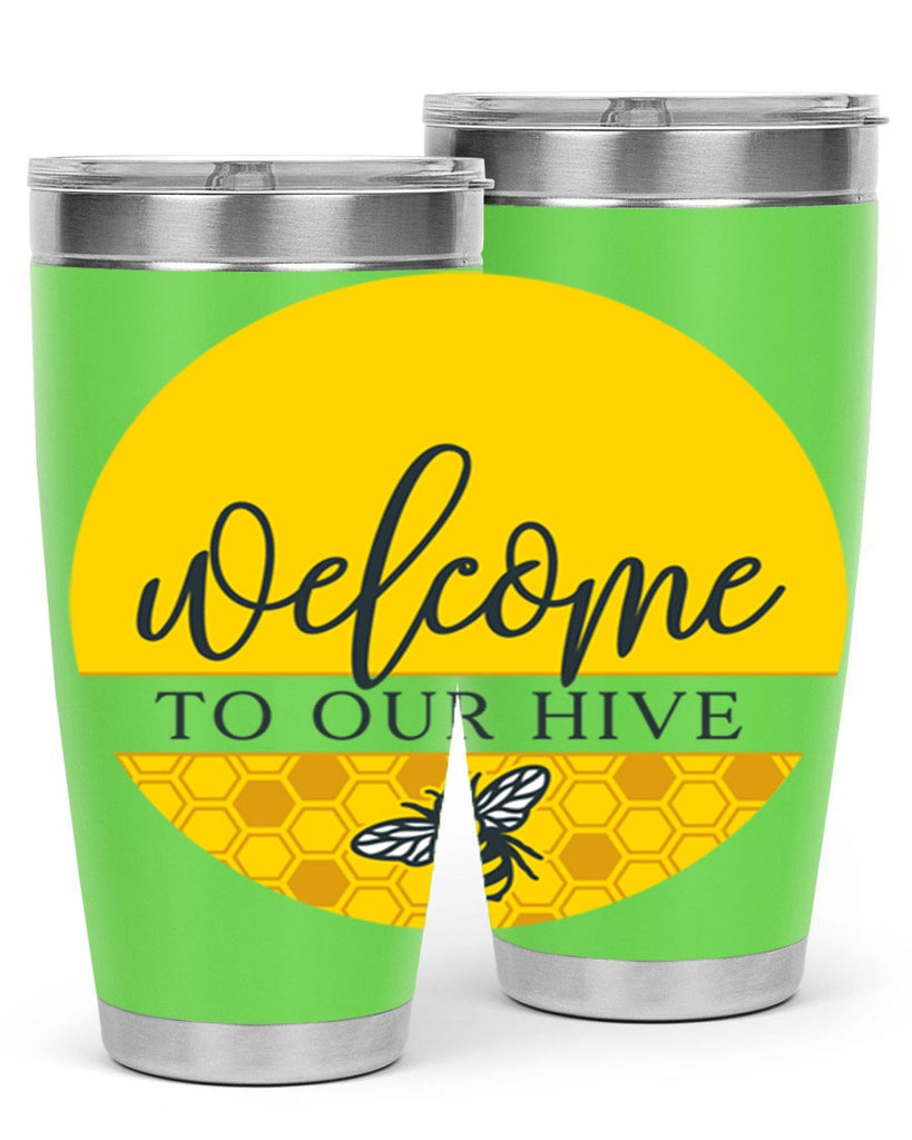Welcome to our Hive complete yellow590#- spring- Tumbler