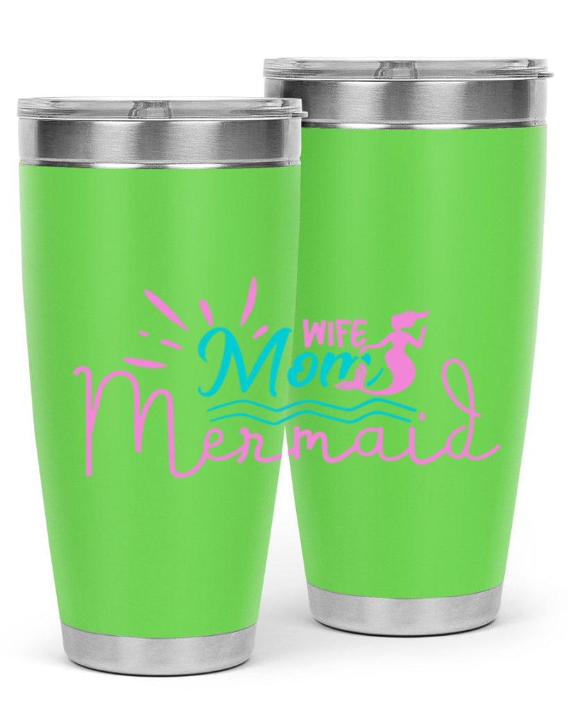 Wife Mom Mermaid 672#- mermaid- Tumbler