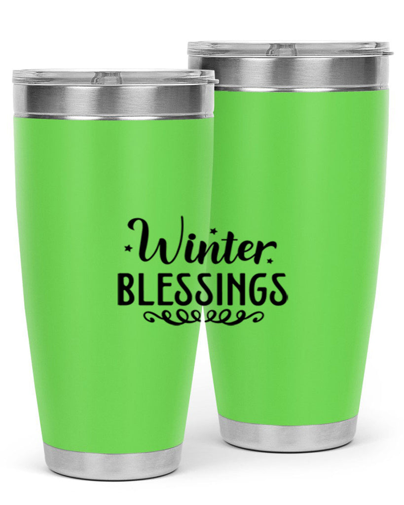 Winter Blessings 490#- winter- Tumbler