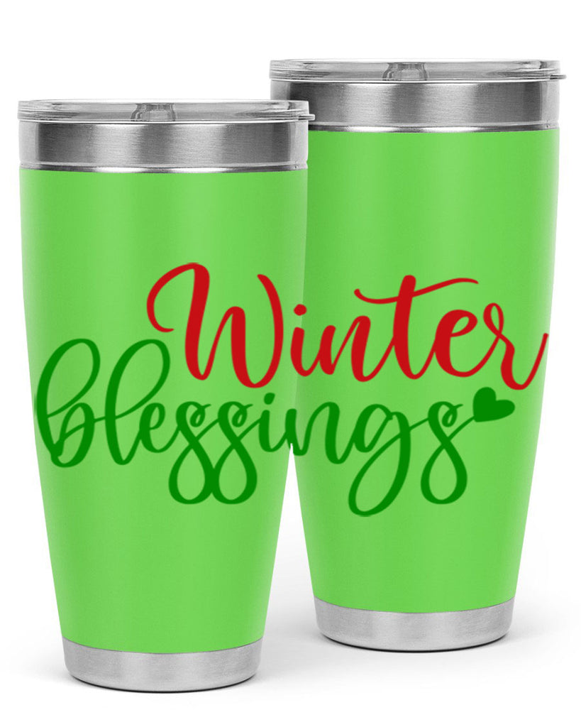 Winter Blessings 492#- winter- Tumbler