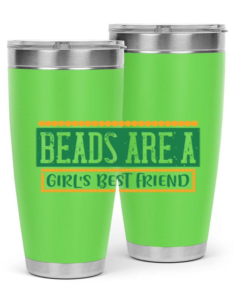 beads are a girls best friend 29#- mardi gras- Tumbler