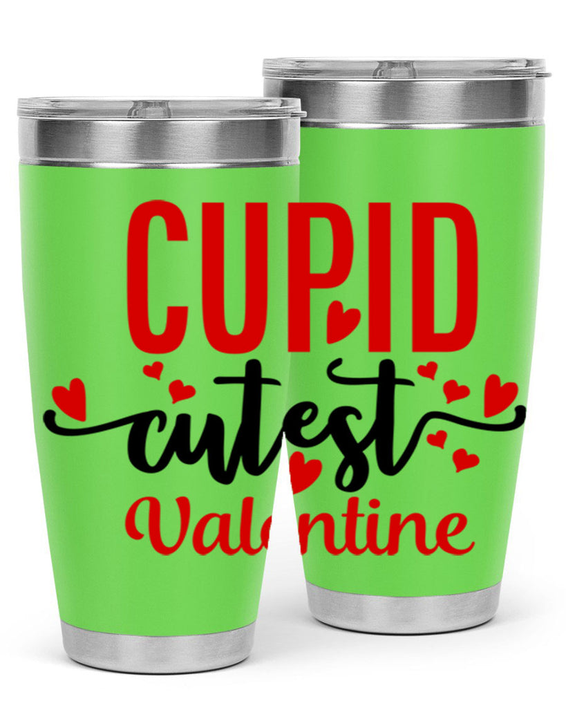 cupid cutest valentine 72#- valentines day- Tumbler