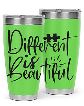 different is beautiful Style 12#- autism- Tumbler