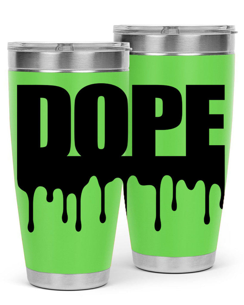 dope drip 166#- black words phrases- Cotton Tank