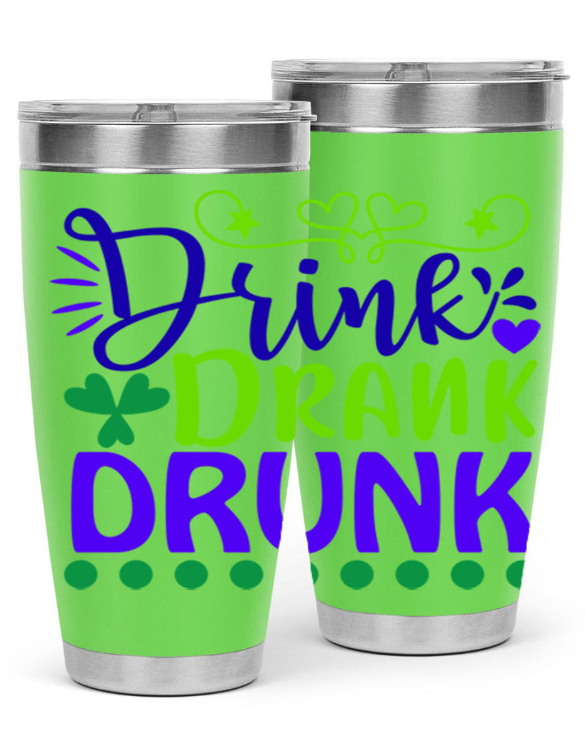 drink drank drunk 22#- mardi gras- Tumbler