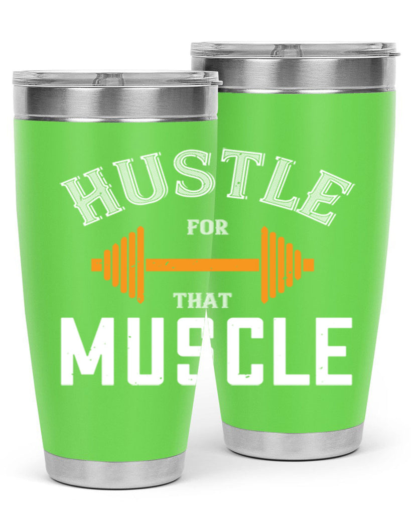 hustel for that muscle 92#- gym- Tumbler