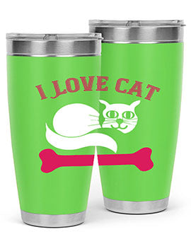 i love cat Style 55#- cat- Tumbler