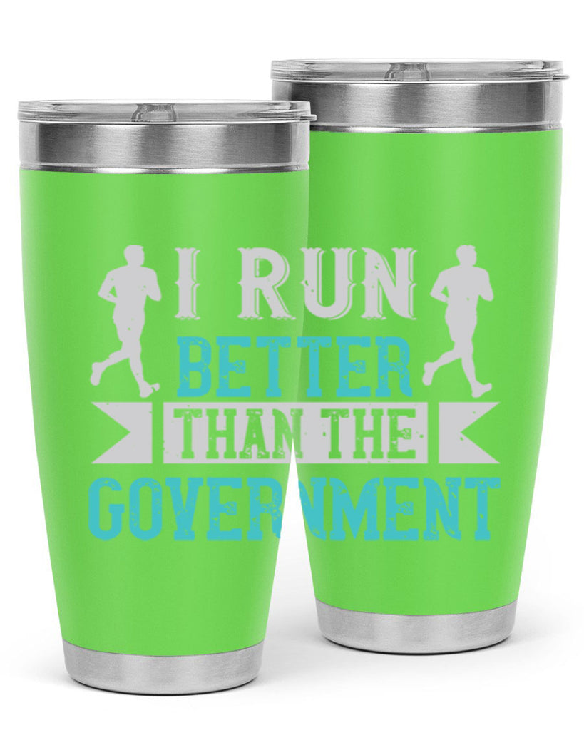 i run better than the government 39#- running- Tumbler