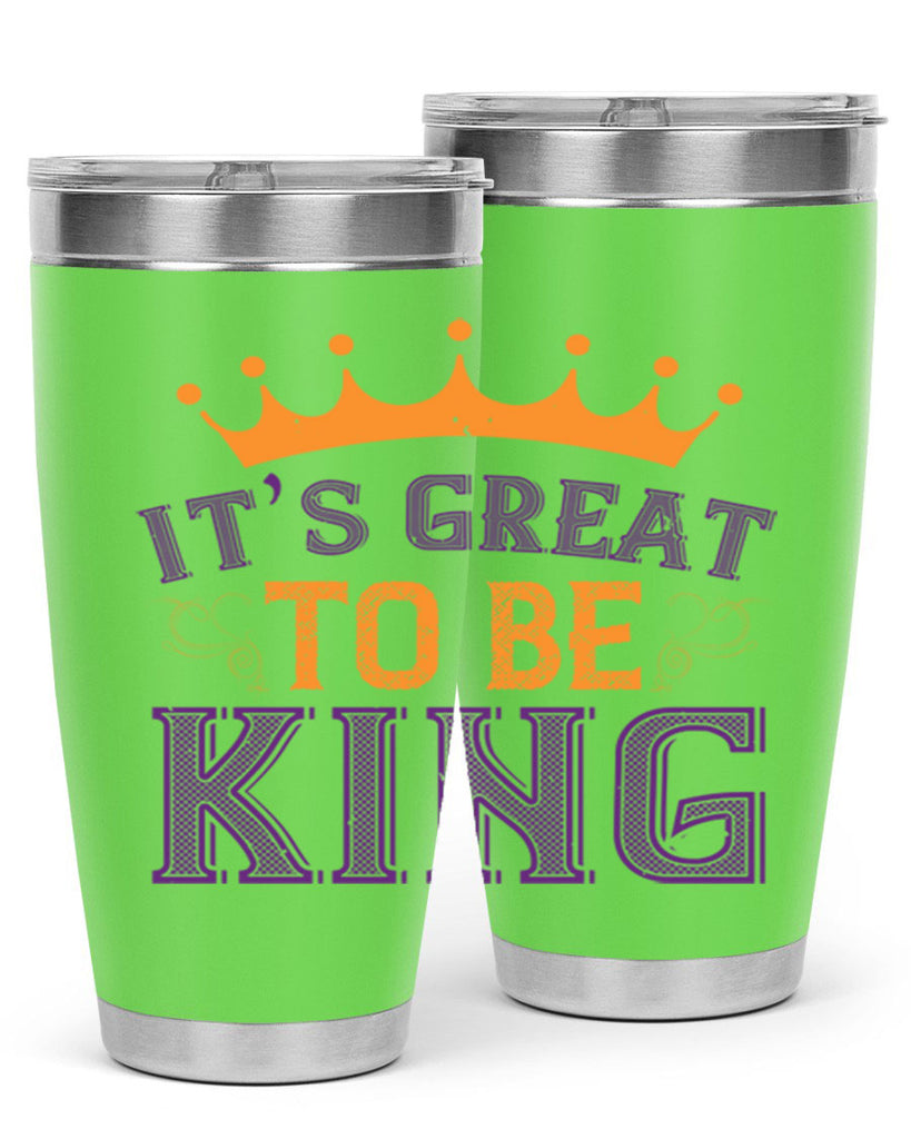 it’s great to be king 61#- mardi gras- Tumbler