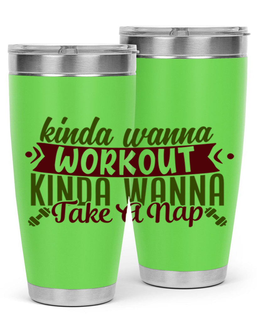kinda wanna workout kinda wanna take a nap 34#- gym- Tumbler