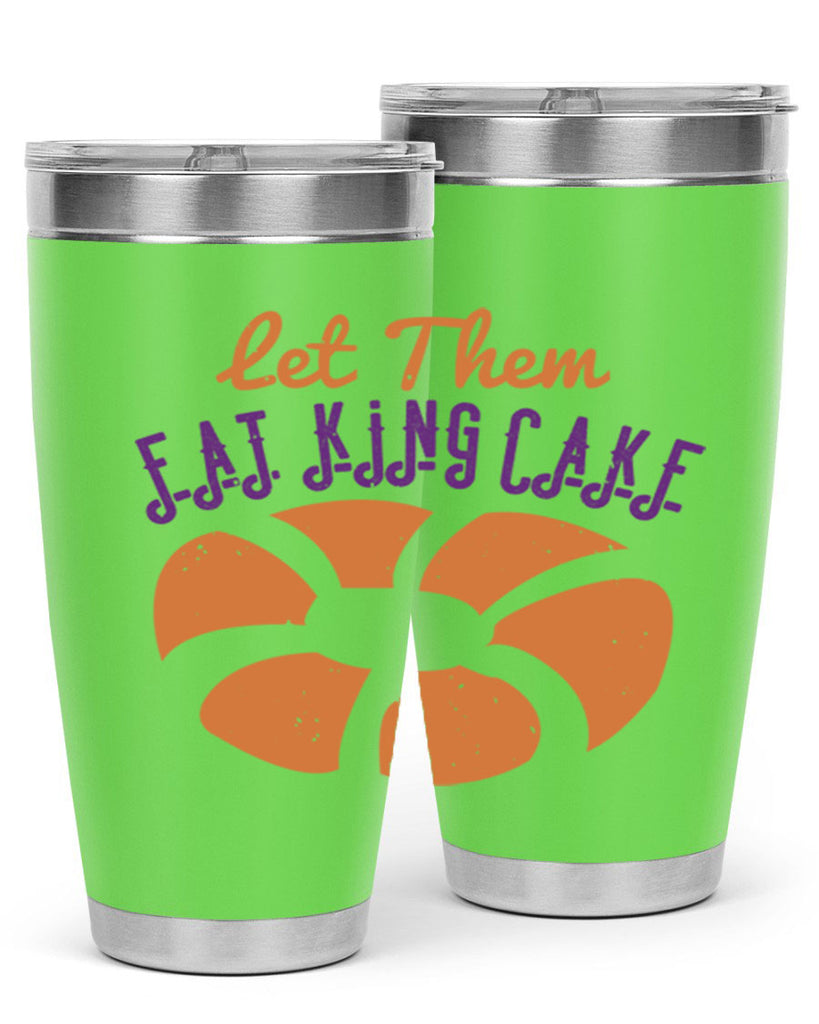 let them eat king cake 50#- mardi gras- Tumbler