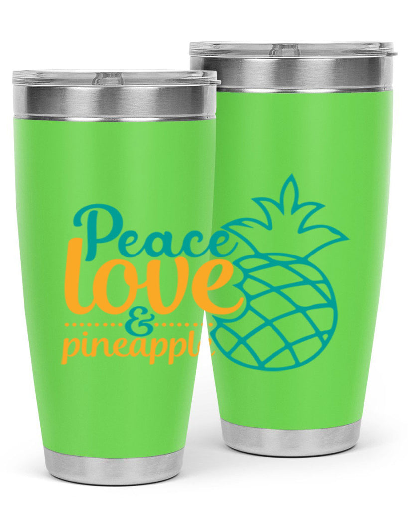 peace love pineapple Style 82#- summer- Tumbler