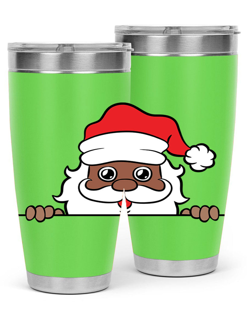 peekaboo black santa 19#- black men - boys- tumbler