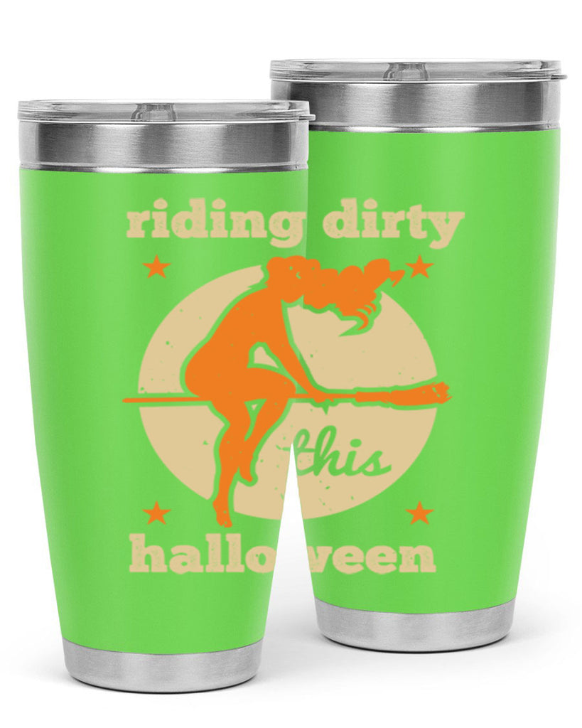 riding dirty this halloween 133#- halloween- Tumbler