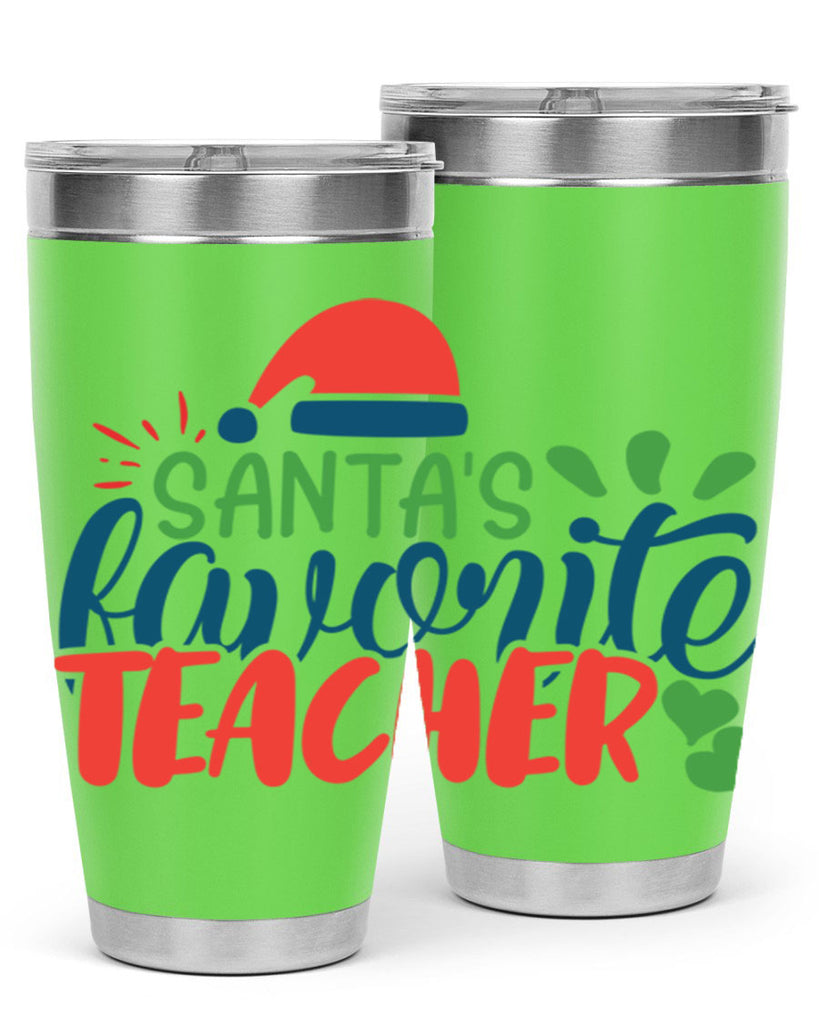 santas favorite teacher Style 151#- teacher- tumbler