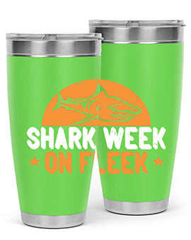 shark week on fleek Style 42#- shark  fish- Tumbler