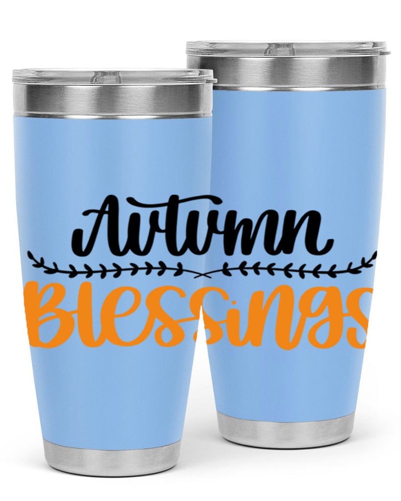 Autumn Blessings 473#- fall- Tumbler