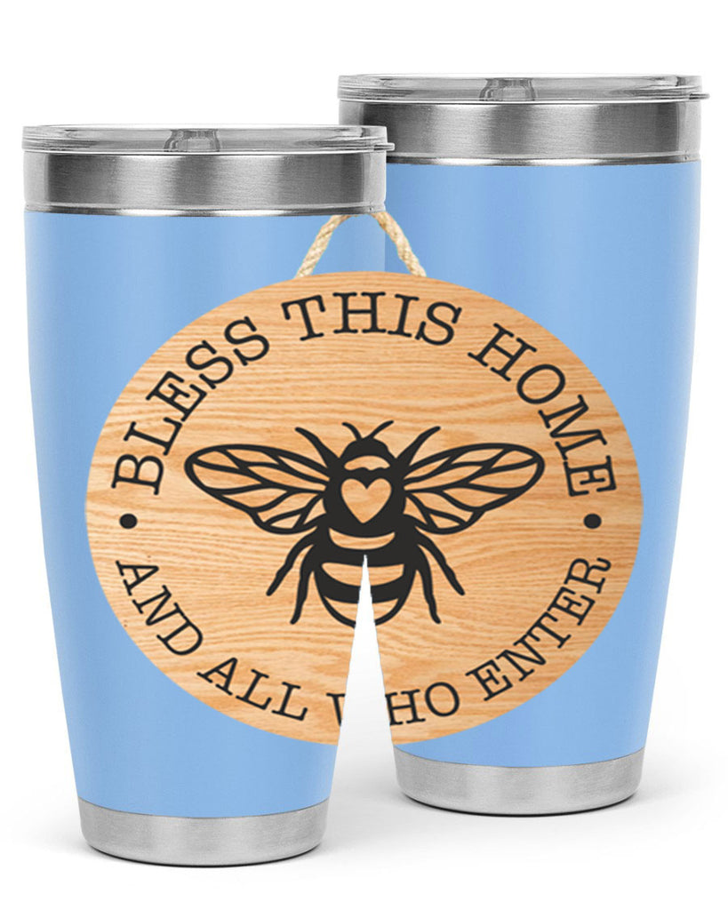 Bless this Home Bee Mockup58#- spring- Tumbler
