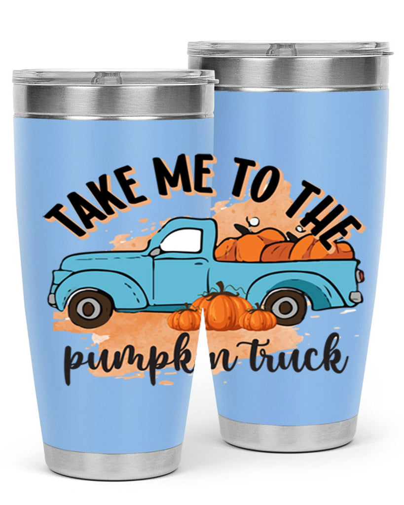 Fall Pumpkin Truck 128#- fall- Tumbler