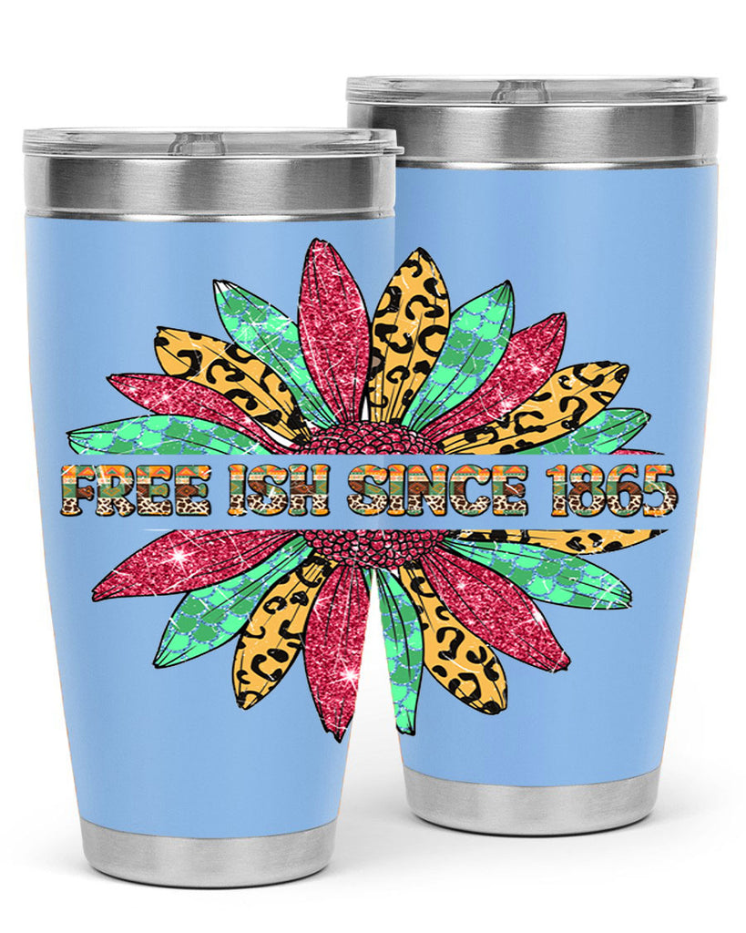 Freeish Since 1865 Sunflower Juneteenth 15#- Juneteenth- tumbler