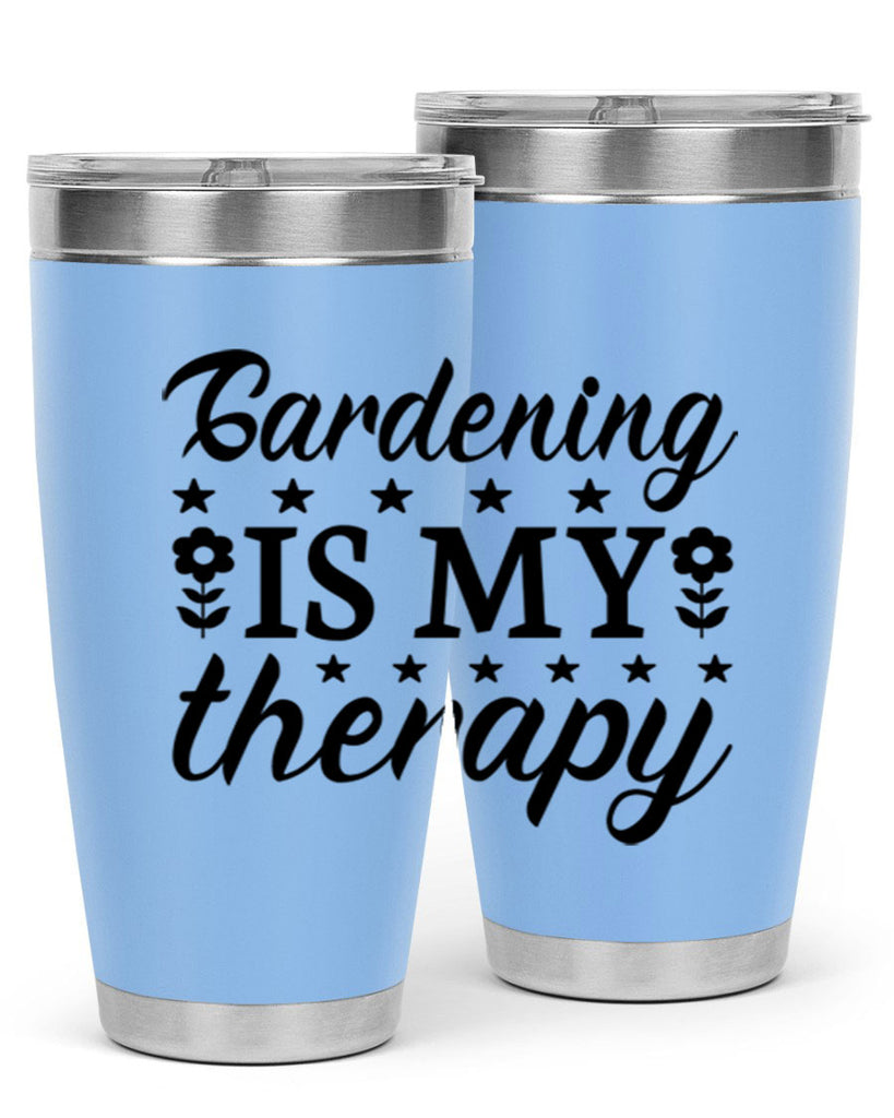 Gardening is my therapy  146#- spring- Tumbler