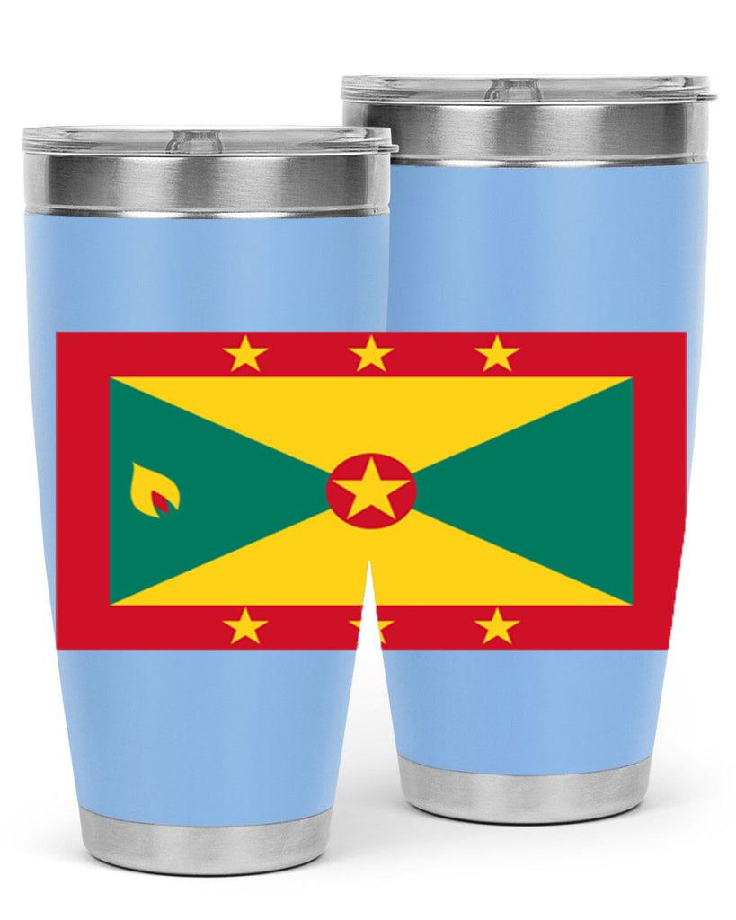 Grenada 130#- world flags- Tumbler