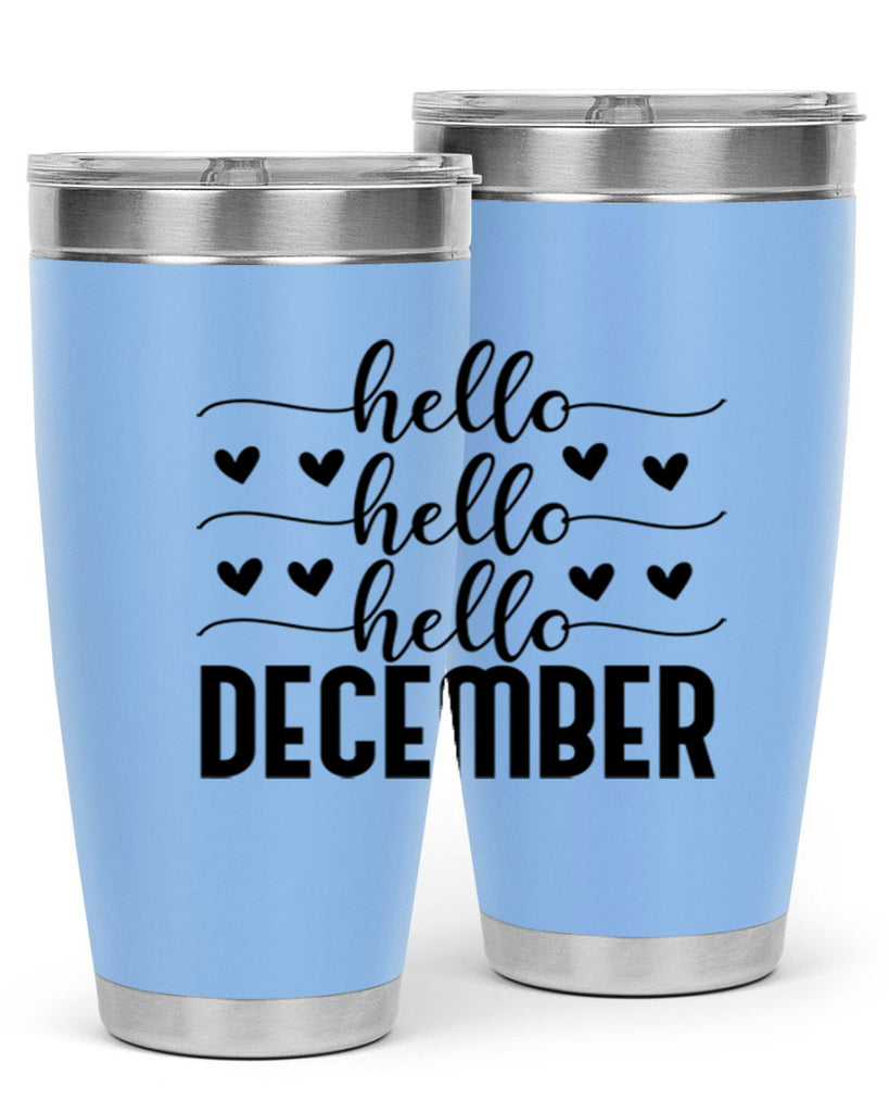 Hello December 157#- winter- Tumbler