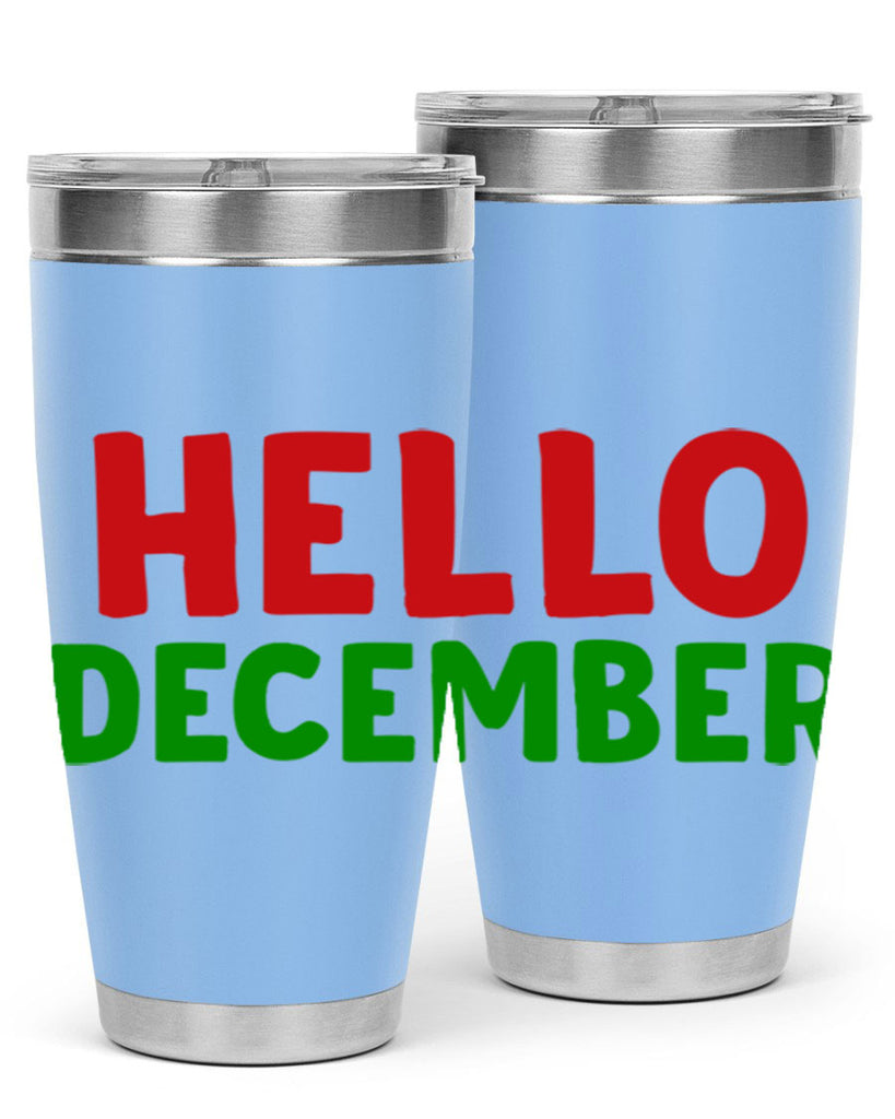 Hello December 158#- winter- Tumbler