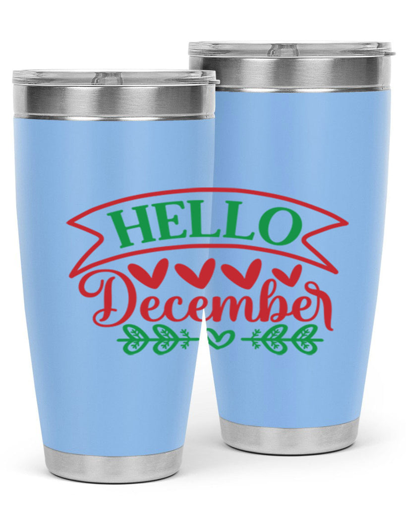 Hello December 159#- winter- Tumbler