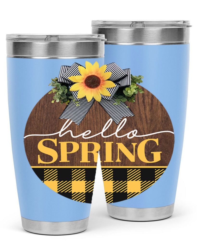 Hello Spring plaid Mockup 204#- spring- Tumbler