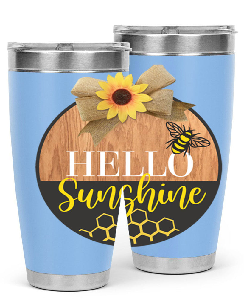Hello Sunshine and bee Mockup215#- spring- Tumbler