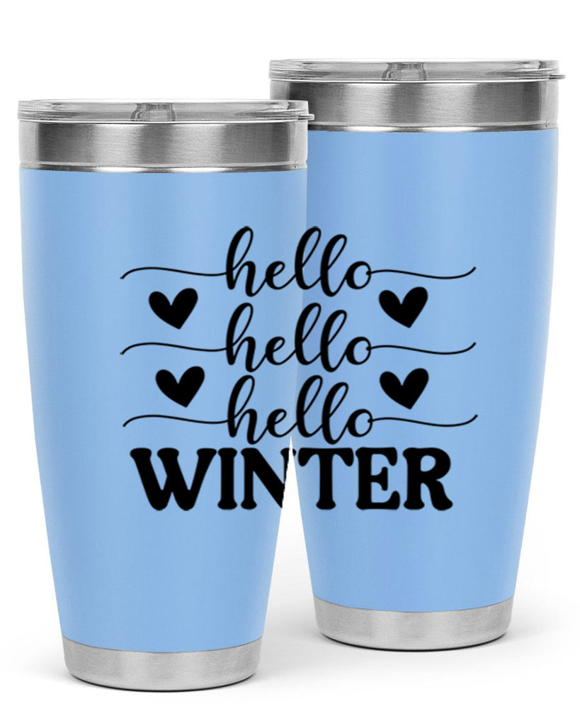 Hello Winter 167#- winter- Tumbler