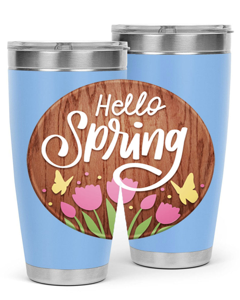Hello spring Mockup202#- spring- Tumbler