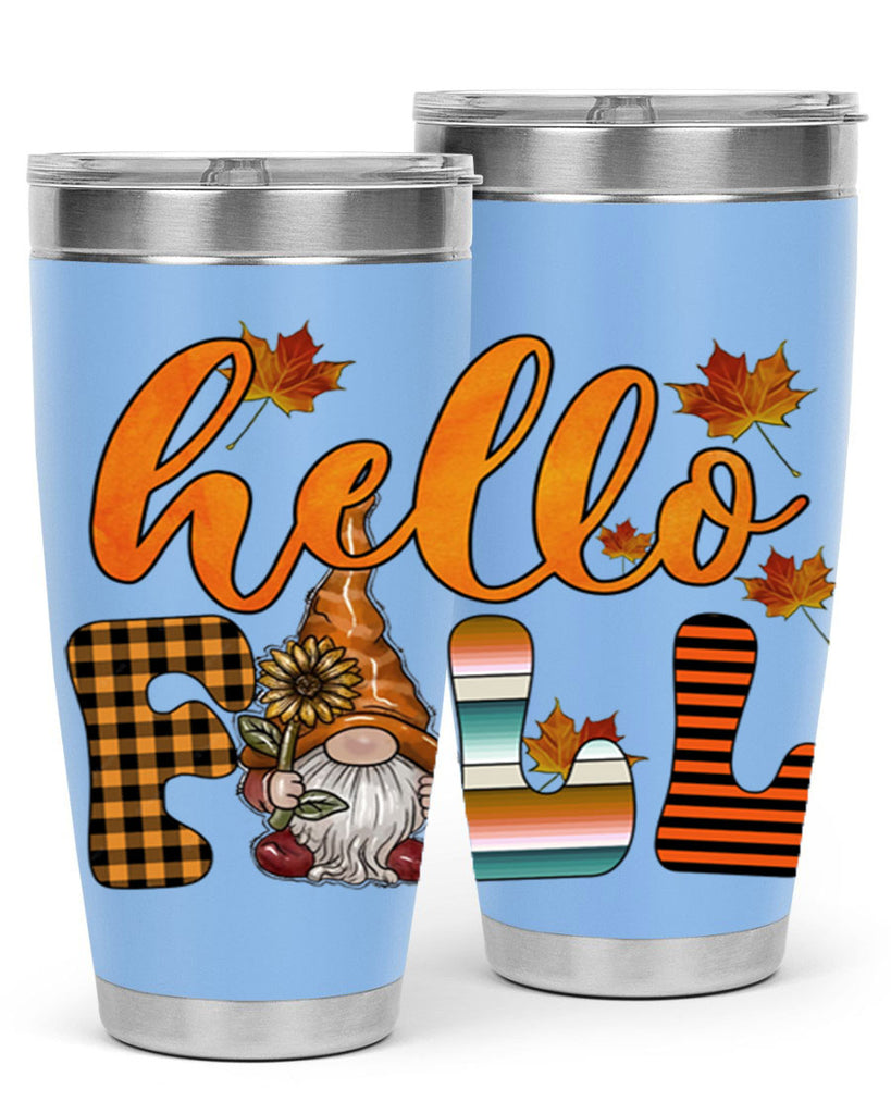 HelloFallVintageGnome 299#- fall- Tumbler