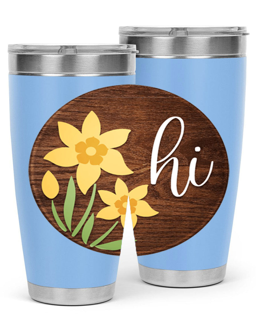 Hi daffodil flower Mockup235#- spring- Tumbler