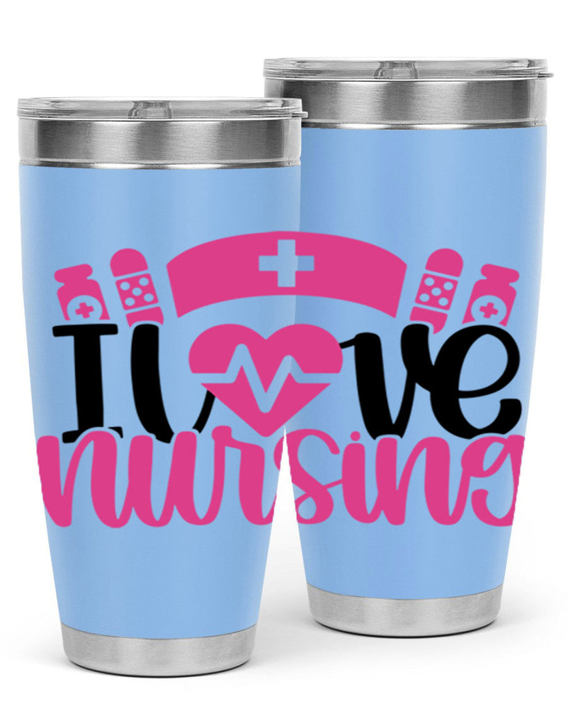 I Love Nursing Style Style 171#- nurse- tumbler