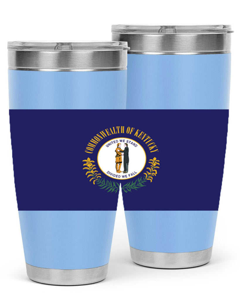 Kentucky 35#- Us Flags- Tumbler