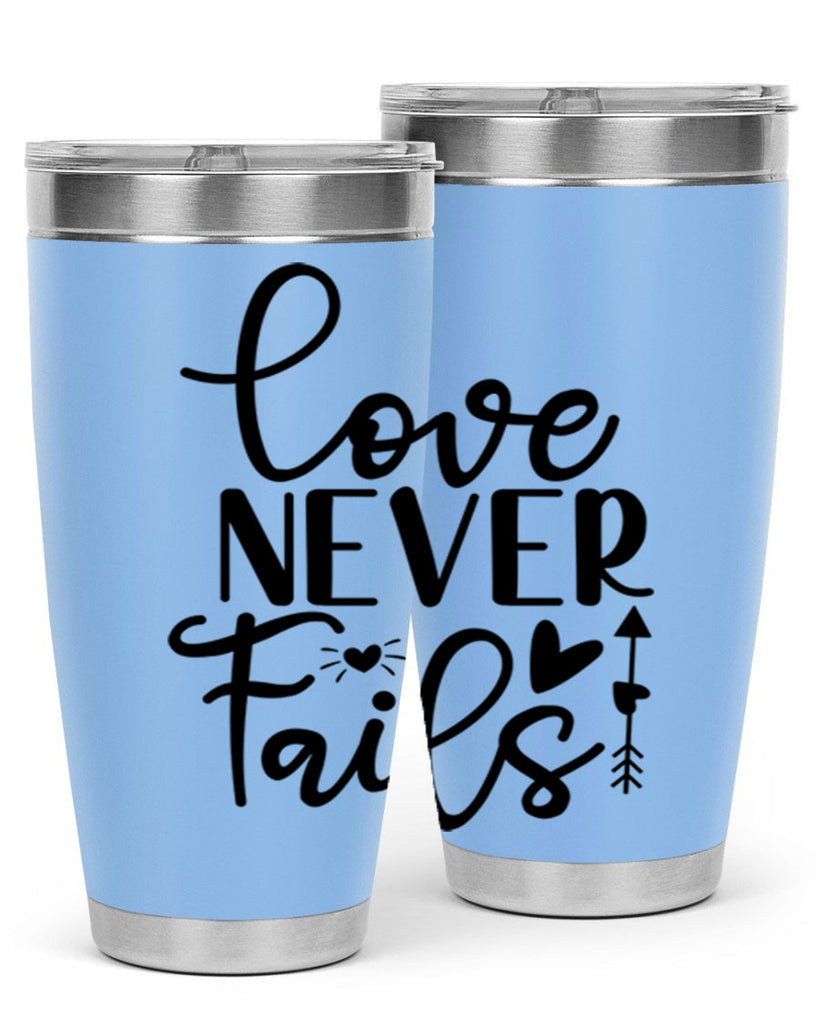 Love Never Fails 309#- winter- Tumbler