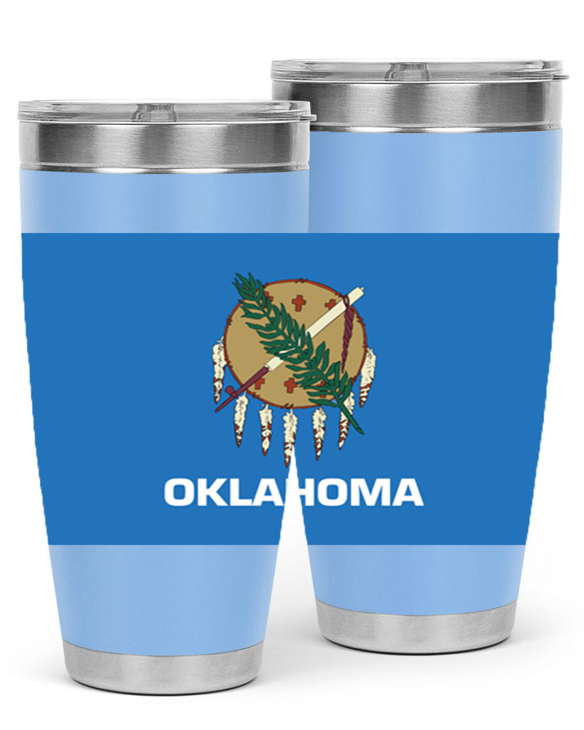 Oklahoma 16#- Us Flags- Tumbler