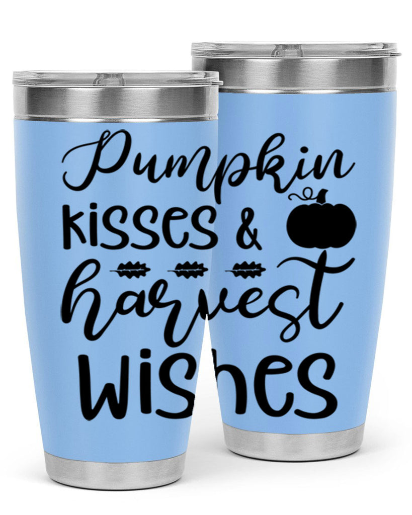 Pumpkin Kisses Harvest Wishes 525#- fall- Tumbler