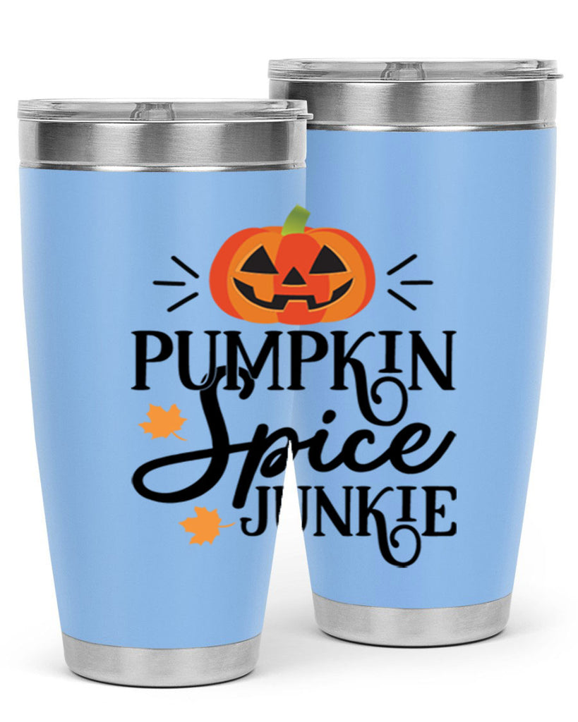 Pumpkinspicejunkie 568#- fall- Tumbler