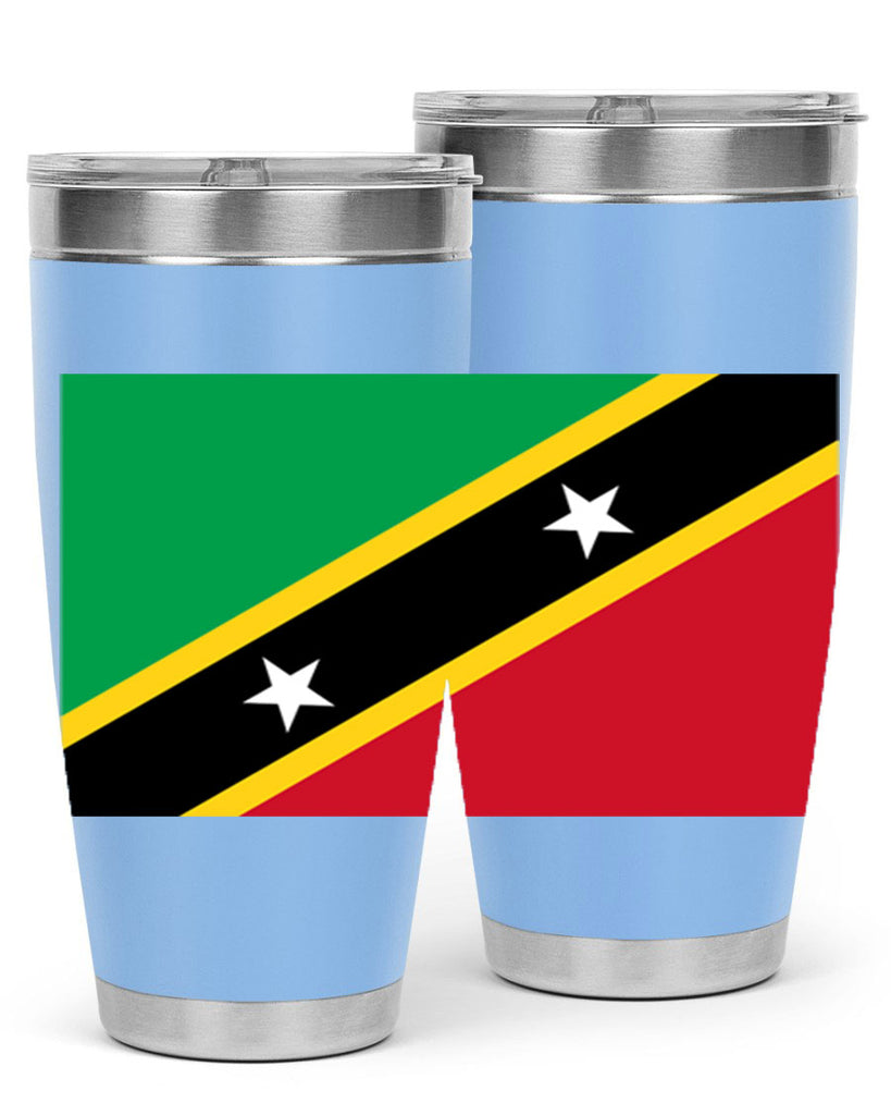 Saint Kitts and Nevis 52#- world flags- Tumbler