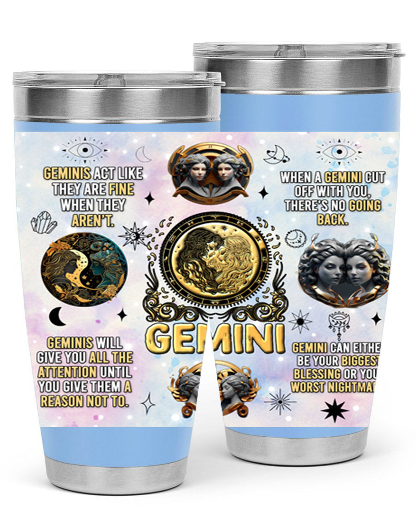 StraightGemini 472#- zodiac- Tumbler