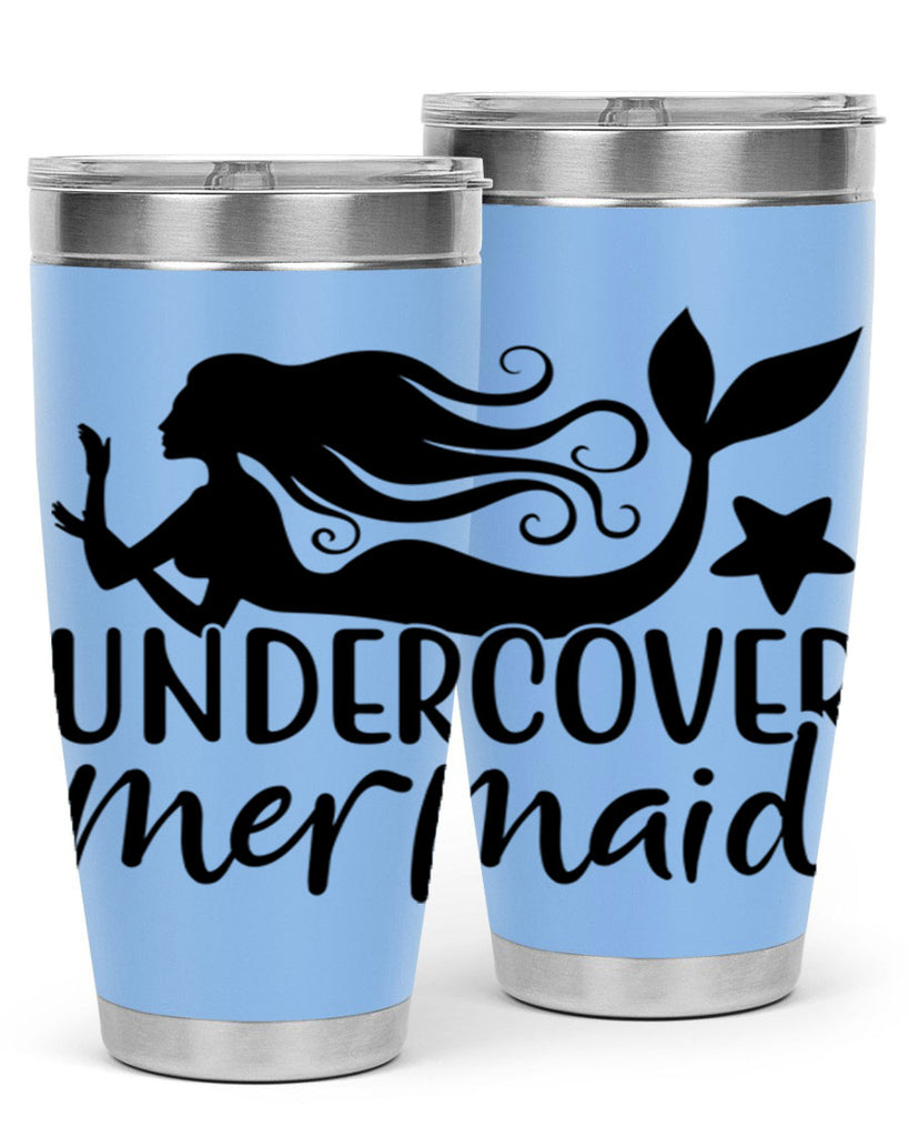 Undercover mermaid 657#- mermaid- Tumbler