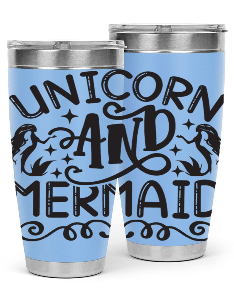 Unicorn and mermaid 660#- mermaid- Tumbler