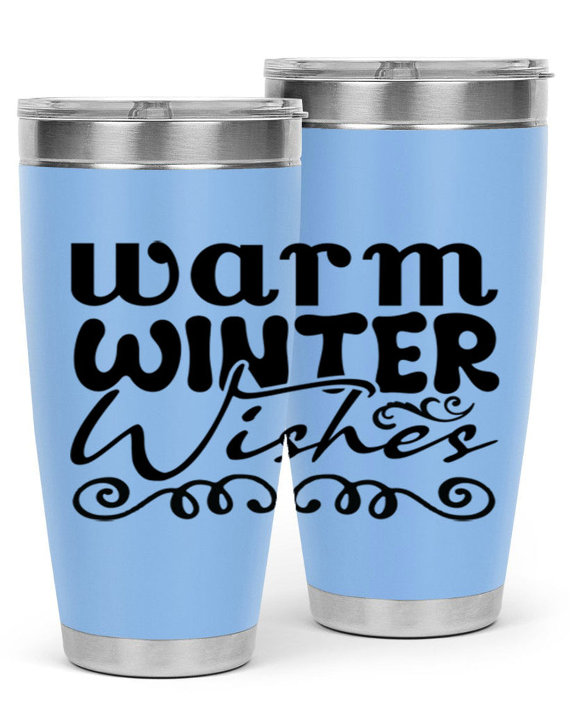 Warm winter wishes 461#- winter- Tumbler