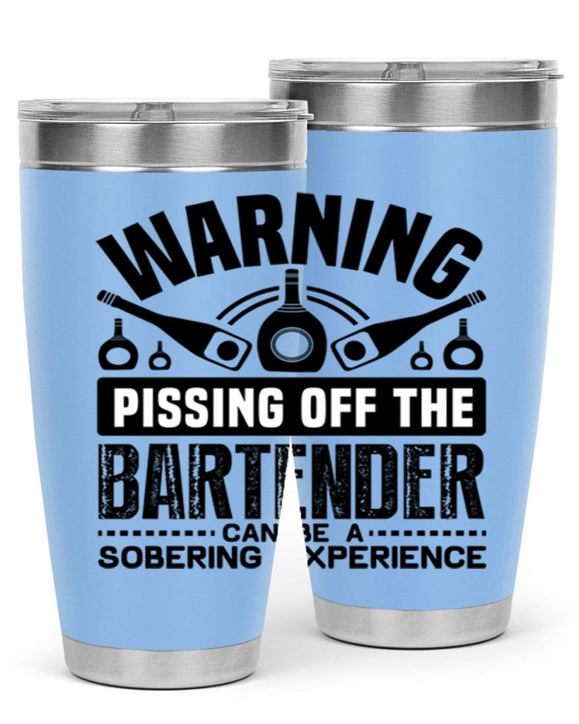 Warning Style 10#- bartender- tumbler