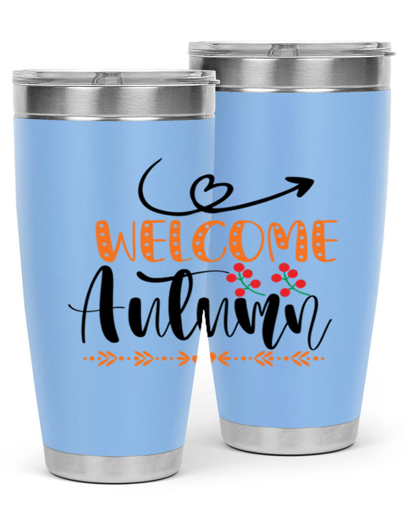 Welcome Autumn 628#- fall- Tumbler