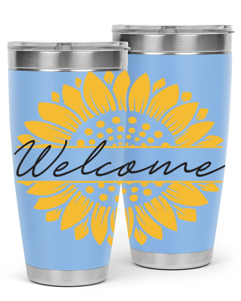 Welcome Sunflower585#- spring- Tumbler