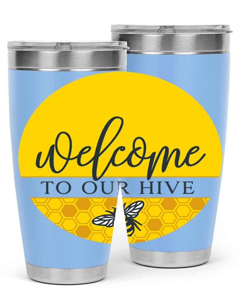 Welcome to our Hive complete yellow590#- spring- Tumbler